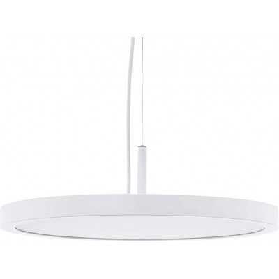 198,95 € Free Shipping | Hanging lamp Eglo 21W Round Shape Ø 40 cm. Remote control Living room, dining room and lobby. Modern Style. Steel and Aluminum. White Color