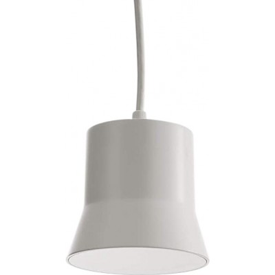 196,95 € Envoi gratuit | Lampe à suspension 8W Façonner Cylindrique 50 cm. Salle, chambre et hall. Aluminium. Couleur blanc