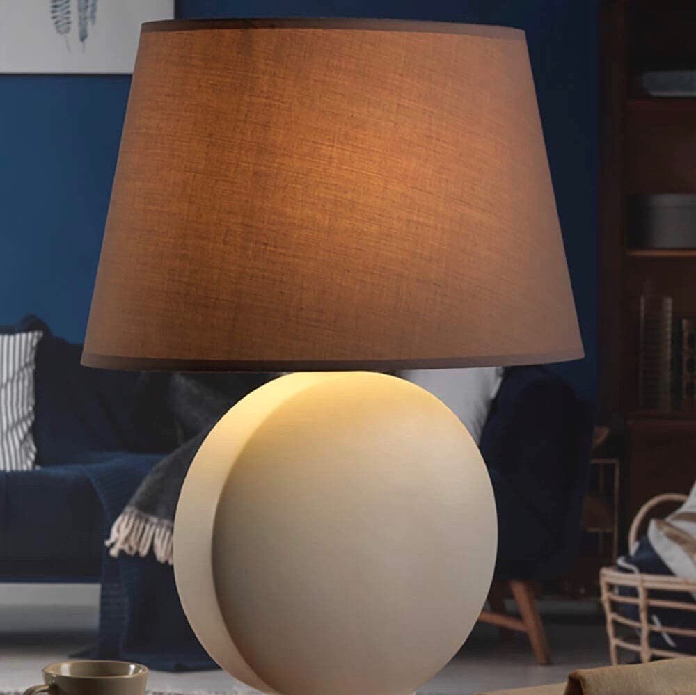 137,95 € Spedizione Gratuita | Lampada da tavolo 22W 94×33 cm. Ceramica e tessile. Colore beige