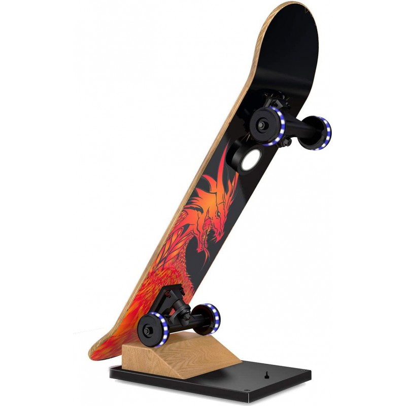 151,95 € Free Shipping | Table lamp 6W Rectangular Shape 80×63 cm. 5 LED spotlights. Remote control. Skateboard design Living room, dining room and lobby. Modern Style. Wood. Black Color