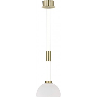 Lámpara colgante 11W Forma Esférica 170×25 cm. Salón, comedor y dormitorio. Metal. Color blanco