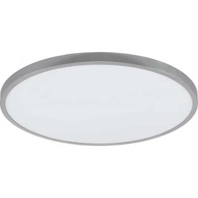 154,95 € Free Shipping | Indoor ceiling light Eglo 60×60 cm. Aluminum and pmma. Silver Color