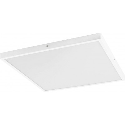 165,95 € Free Shipping | Indoor ceiling light Eglo 25W 3000K Warm light. Square Shape 50×50 cm. Living room, dining room and bedroom. Modern Style. Aluminum and PMMA. White Color