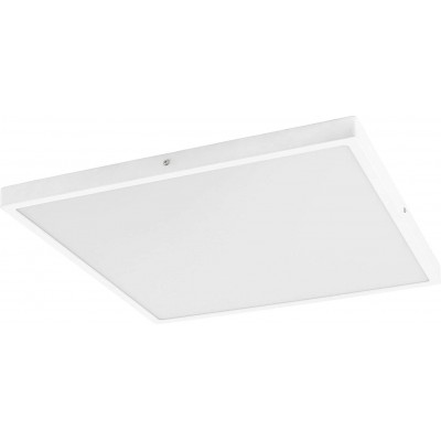 157,95 € Envio grátis | Luz de teto interna Eglo 25W 3000K Luz quente. 50×50 cm. Alumínio e pmma. Cor branco