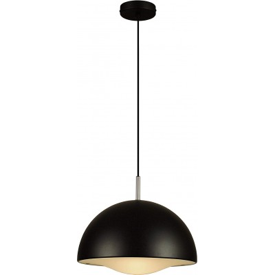 Lampe à suspension Façonner Sphérique 150×36 cm. Salle, salle à manger et chambre. Style moderne. Acier et Cristal. Couleur noir