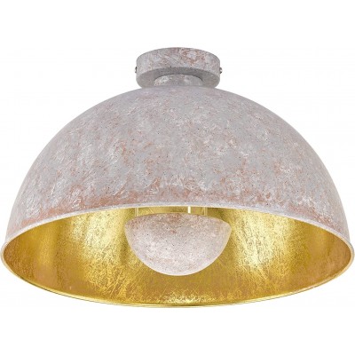 62,95 € Free Shipping | Ceiling lamp 60W Spherical Shape 41×41 cm. Living room, bedroom and lobby. Modern Style. Metal casting. Gray Color