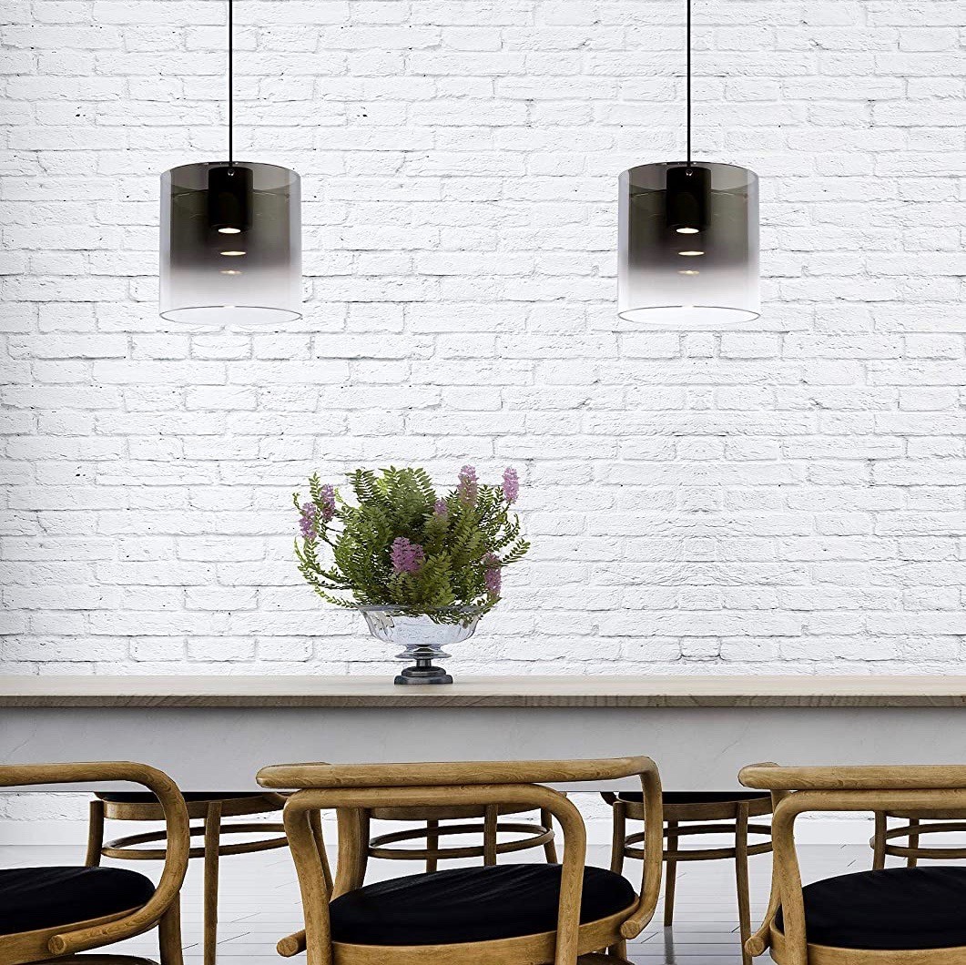 221,95 € Kostenloser Versand | Hängelampe 10W 150×100 cm. Doppelter Fokus Aluminium und glas. Schwarz Farbe