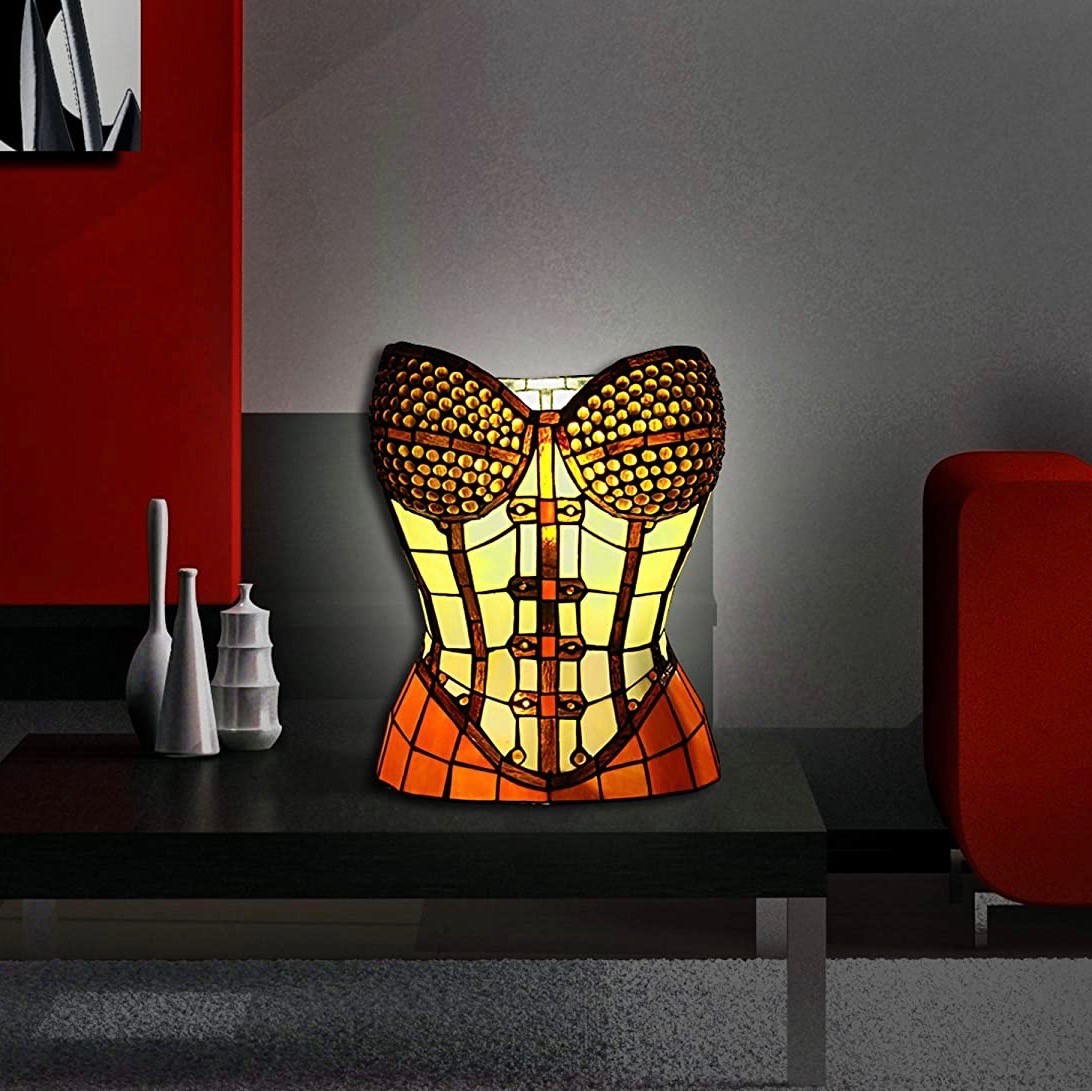 175,95 € Free Shipping | Table lamp 60W 40×32 cm. Bust-shaped design Glass