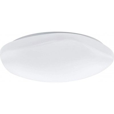 249,95 € Free Shipping | Indoor ceiling light Eglo 34W 2700K Very warm light. Round Shape 60×60 cm. Control with Smartphone APP Dining room, bedroom and lobby. Steel. White Color