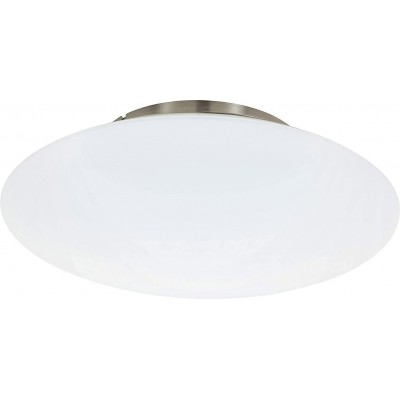 169,95 € Free Shipping | Indoor ceiling light Eglo 27W 2700K Very warm light. Round Shape 44×44 cm. Control with Smartphone APP Dining room, bedroom and lobby. Steel. White Color