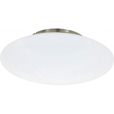 161,95 € Envio grátis | Luz de teto interna Eglo 27W 2700K Luz muito quente. 44×44 cm. Controle com APP para smartphone Aço. Cor branco