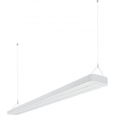 189,95 € Kostenloser Versand | Hängelampe 34W 120×12 cm. LED Aluminium. Weiß Farbe