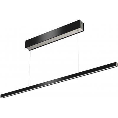 264,95 € Spedizione Gratuita | Lampada a sospensione 18W 120×2 cm. LED dimmerabili Telecomando Alluminio. Colore nero