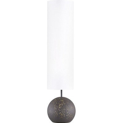 Lampada da pavimento Forma Cilindrica 124×30 cm. Terrazza, giardino e spazio pubblico. Stile moderno. Metallo e Tessile. Colore bianca