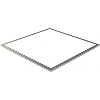LED-Panel 40W LED Quadratische Gestalten 62×62 cm. Wohnzimmer, esszimmer und empfangshalle. Modern und industriell Stil. Aluminium. Silber Farbe