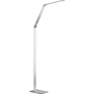 Lámpara de pie Forma Alargada 133×36 cm. Articulable Salón, comedor y vestíbulo. Estilo moderno. Aluminio. Color aluminio