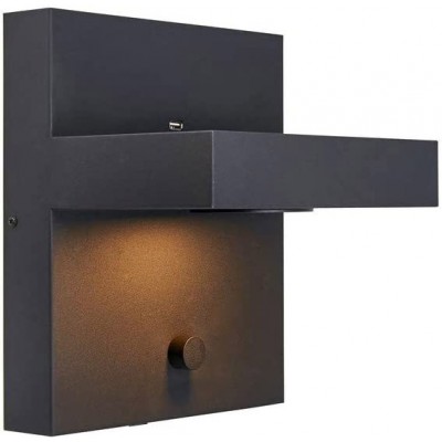 屋内ウォールライト 5W 平方 形状 31×26 cm. オブジェクトの補助サポート リビングルーム, ダイニングルーム そして ロビー. 金属. 褐色 カラー
