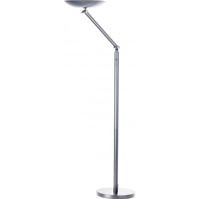 239,95 € Free Shipping | Floor lamp 22W 3000K Warm light. Round Shape 78×40 cm. Articulable LED Dining room, bedroom and lobby. Modern Style. Steel and PMMA. Gray Color