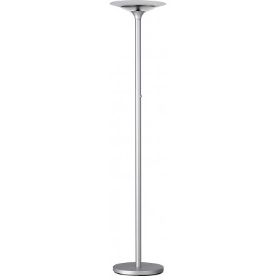 215,95 € Free Shipping | Floor lamp 22W Round Shape 78×40 cm. Dimmable LED Living room, bedroom and lobby. Modern and industrial Style. Crystal and Metal casting. Silver Color