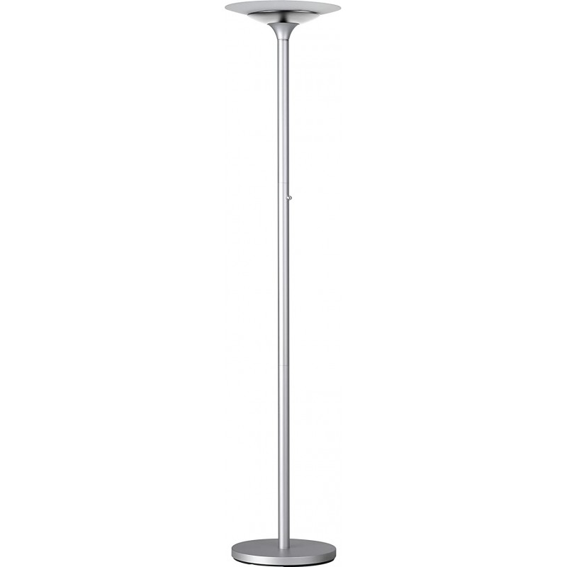 215,95 € Free Shipping | Floor lamp 22W Round Shape 78×40 cm. Dimmable LED Living room, bedroom and lobby. Modern and industrial Style. Crystal and Metal casting. Silver Color