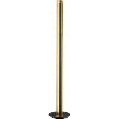 Lámpara de pie Trio 15W Forma Cilíndrica 143×25 cm. Salón, dormitorio y vestíbulo. Metal. Color negro
