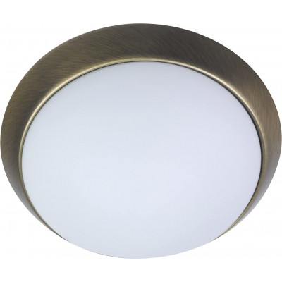 屋内シーリングライト 円形 形状 50×50 cm. リング状のデザイン リビングルーム, ベッドルーム そして ロビー. 結晶 そして 金属. 白い カラー