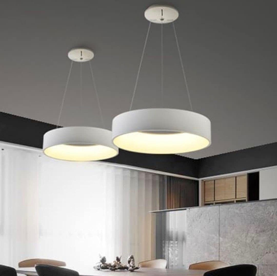 177,95 € Kostenloser Versand | Hängelampe 36W 60×60 cm. LED Aluminium. Weiß Farbe