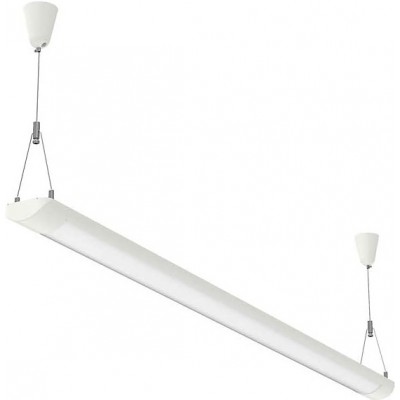 141,95 € Spedizione Gratuita | Lampada a sospensione 36W 120×9 cm. LED Metallo. Colore bianca