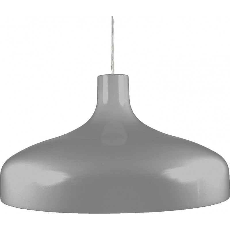 151,95 € Free Shipping | Hanging lamp 40W Round Shape 42×42 cm. Dining room, bedroom and lobby. Aluminum and Metal casting. Gray Color