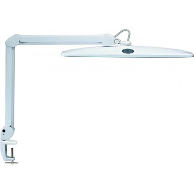Lampada de escritorio 21W Forma Angular 84×26 cm. LED articulado Sala de estar, sala de jantar e quarto. Cor branco