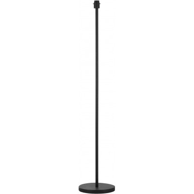 Lampada da pavimento 60W Forma Estesa 80×34 cm. Piede per lampada Soggiorno, sala da pranzo e atrio. Stile moderno e freddo. Acciaio e Metallo. Colore nero