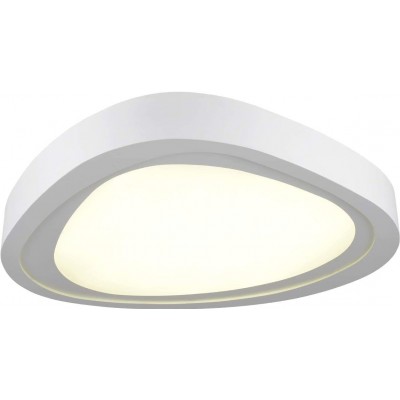 209,95 € Envío gratis | Plafón de interior 48W 3000K Luz cálida. 64×54 cm. LED Aluminio. Color blanco