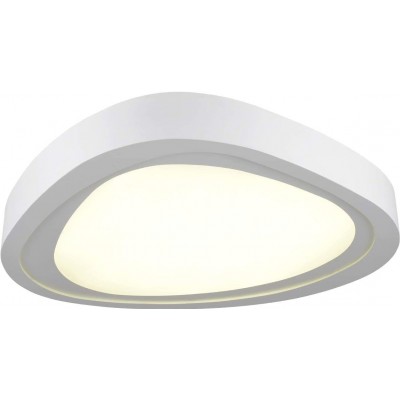 Внутренний потолочный светильник 48W 3000K Теплый свет. Овал Форма 64×54 cm. LED Гостинная, столовая и спальная комната. Современный Стиль. Алюминий. Белый Цвет