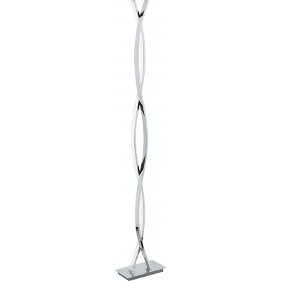 264,95 € Free Shipping | Floor lamp Eglo 9W 3000K Warm light. Extended Shape 142×25 cm. Living room, dining room and bedroom. Modern Style. Steel, Aluminum and PMMA. Plated chrome Color