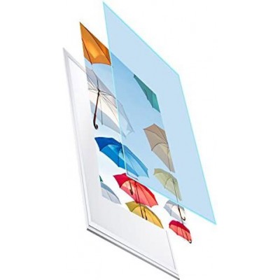 Panneau LED LED 6000K Lumière froide. 120×60 cm. Boîte rétro-éclairée. Conception avec dessin de parapluie Acrylique