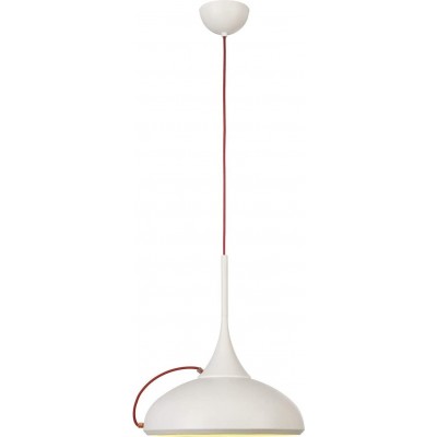 Lâmpada pendurada 7W Forma Redondo 46×39 cm. Sala de jantar, quarto e salão. Estilo moderno. Aço. Cor branco