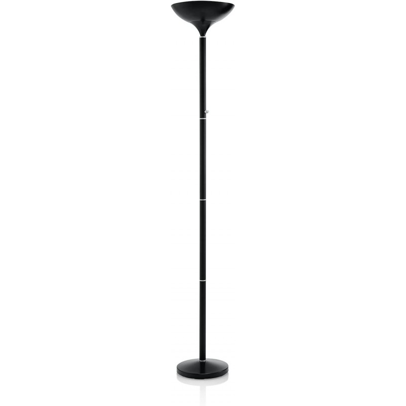 173,95 € Free Shipping | Floor lamp LED Steel and glass. Black Color
