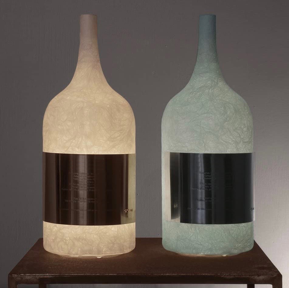 169,95 € Spedizione Gratuita | Mobili con illuminazione 5W 35×13 cm. Design a forma di bottiglia Colore bianca