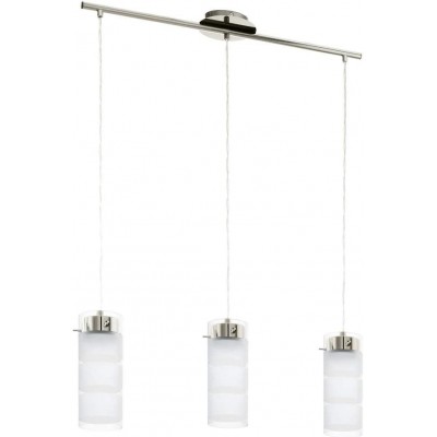 Hanging lamp Eglo 7W Cylindrical Shape 72×11 cm. 3 points of light Living room, dining room and lobby. Modern Style. Metal casting