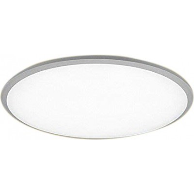 187,95 € Kostenloser Versand | Innendeckenleuchte 24W Ø 50 cm. LED. Fernbedienung Pmma. Silber Farbe