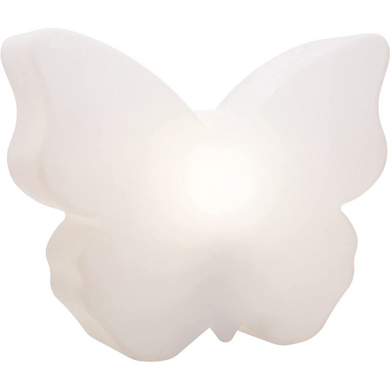 141,95 € Spedizione Gratuita | Mobili con illuminazione 19W LED 32×32 cm. LED RGB multicolore. disegno a forma di farfalla Soggiorno, camera da letto e atrio. Colore bianca
