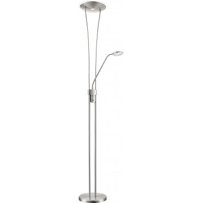 Lámpara de pie Forma Alargada 180×35 cm. Doble foco. Lámpara auxiliar para lectura Salón, comedor y vestíbulo. Estilo moderno. Vidrio