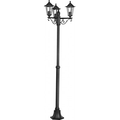 Уличный светильник Eglo 60W Удлиненный Форма 192×55 cm. Тройной фокус Гостинная, спальная комната и терраса. Алюминий. Чернить Цвет
