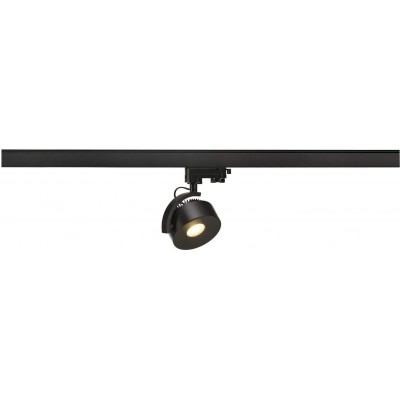 259,95 € Free Shipping | Indoor spotlight 13W 3000K Warm light. Round Shape 17×14 cm. Adjustable LED. Three-phase rail-rail system Living room, dining room and lobby. Modern Style. Aluminum. Black Color