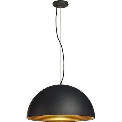 Lampada a sospensione 40W Forma Sferica 57×57 cm. LED Soggiorno, sala da pranzo e camera da letto. Stile moderno e freddo. Acciaio e Alluminio. Colore nero