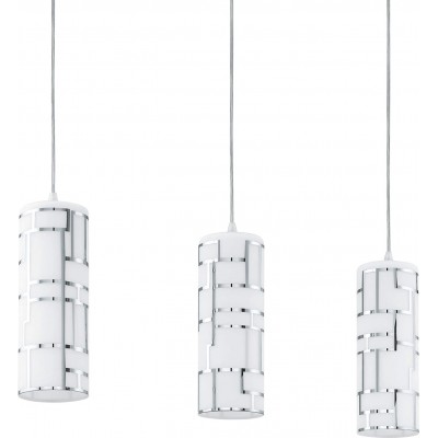 Подвесной светильник Eglo 60W 110×72 cm. Тройной фокус Стали и металл. Покрытый хром Цвет