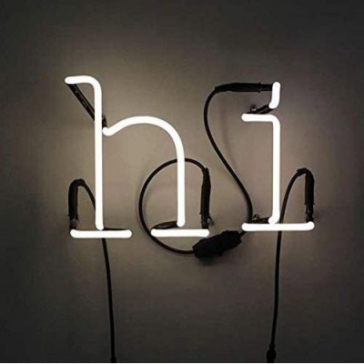 194,95 € Free Shipping | Decorative lighting 30×17 cm. Neon letters Glass. White Color