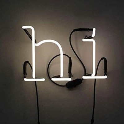 204,95 € Free Shipping | Decorative lighting 30×17 cm. Neon letters Living room, dining room and bedroom. Glass. White Color