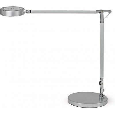 Lampada de escritorio 6W Forma Alongada 60×28 cm. LED articulável Sala de estar, sala de jantar e quarto. Estilo moderno. Alumínio. Cor alumínio