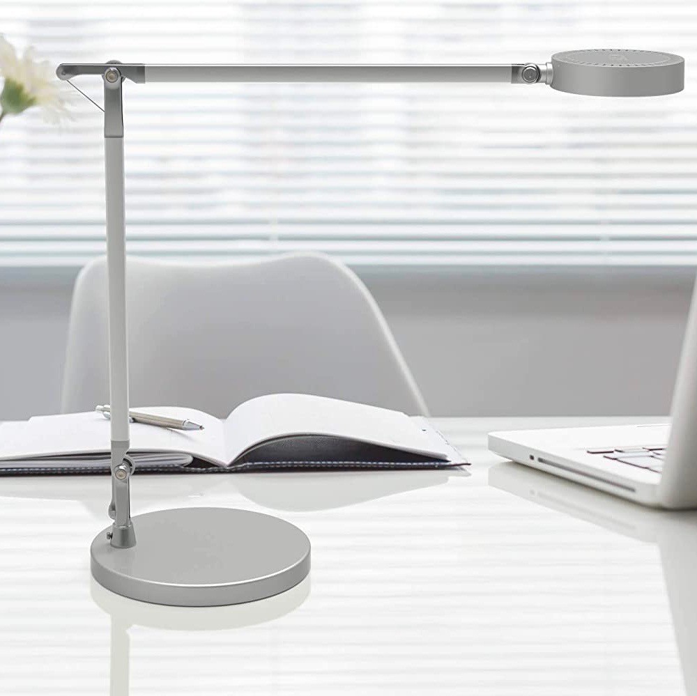 154,95 € Spedizione Gratuita | Lampada da scrivania 6W 60×28 cm. LED articolabile Alluminio. Colore alluminio